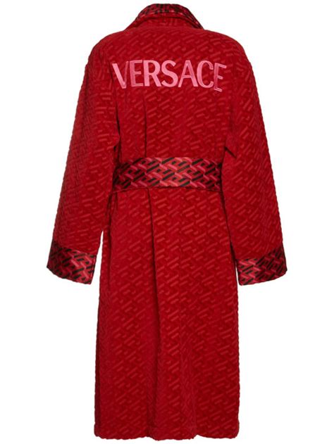 accappatoio versace con greca|la greca versace.